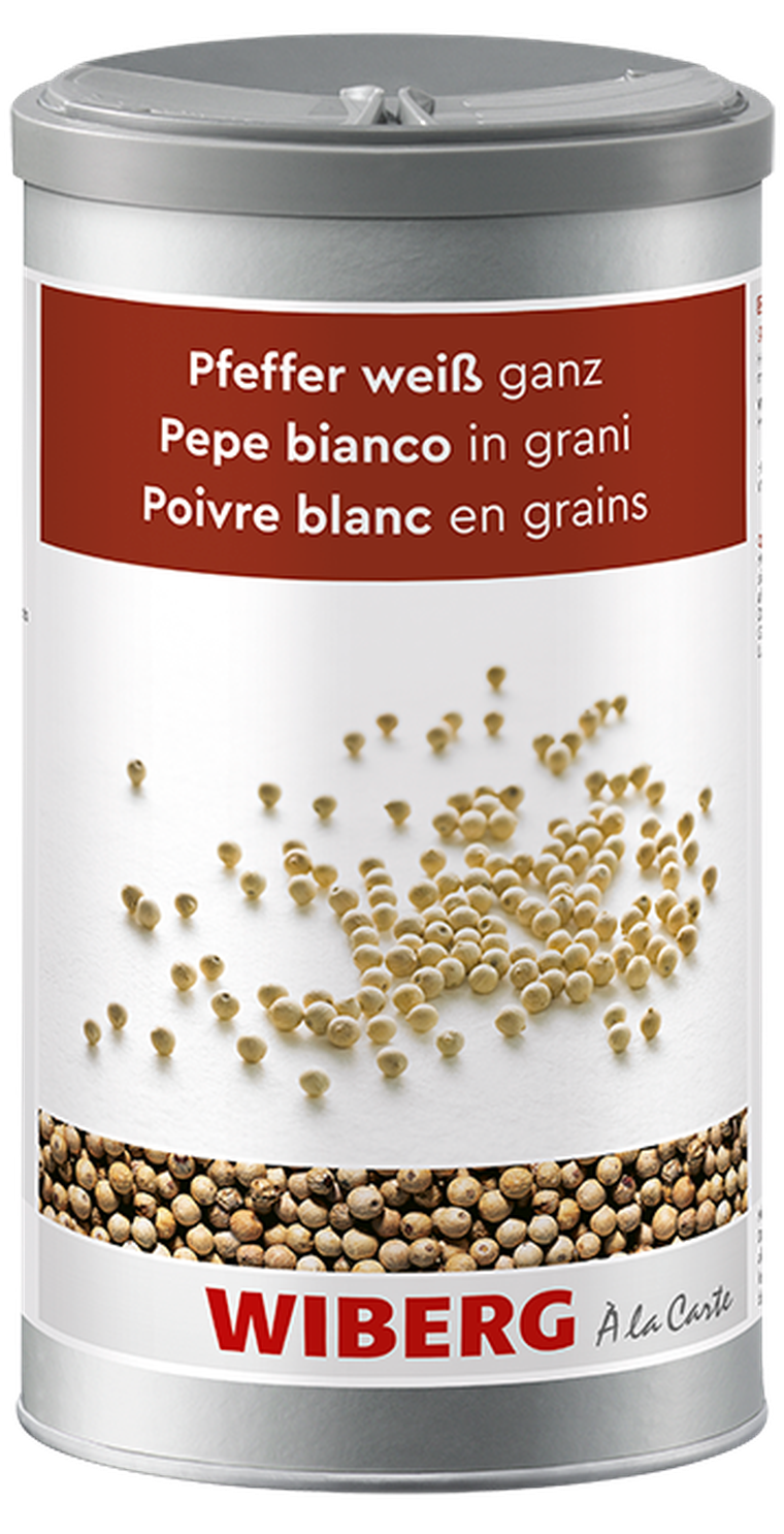 Pfeffer weiß, ganz