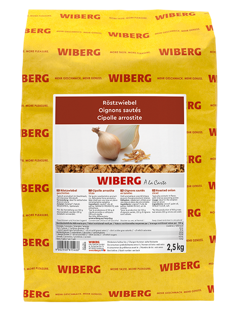 Röstzwiebel, geschnitten