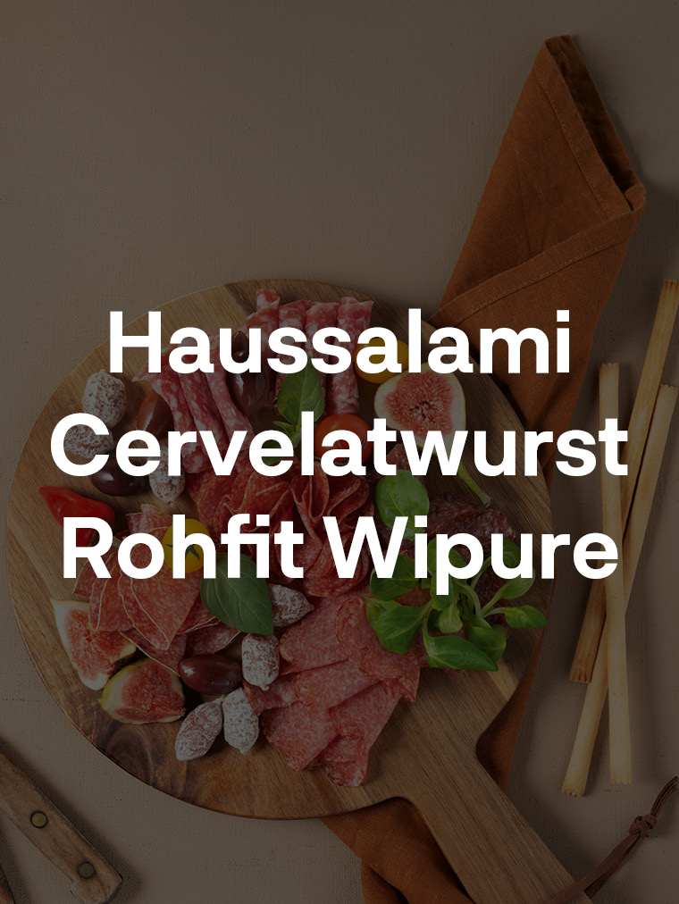 Haussalami/Cervelatwurst Rohfit Wipure