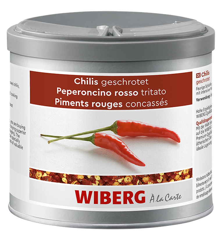 Chilis, geschrotet