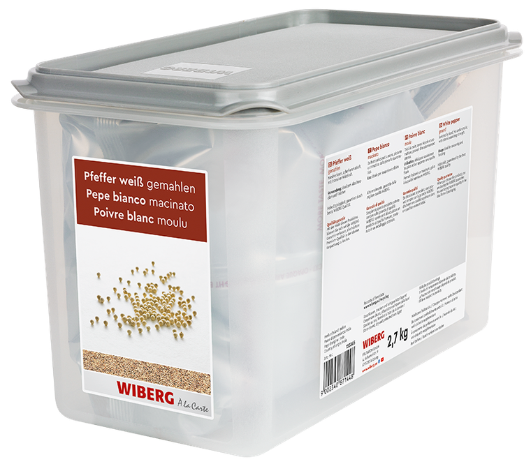 Pfeffer weiß, gemahlen