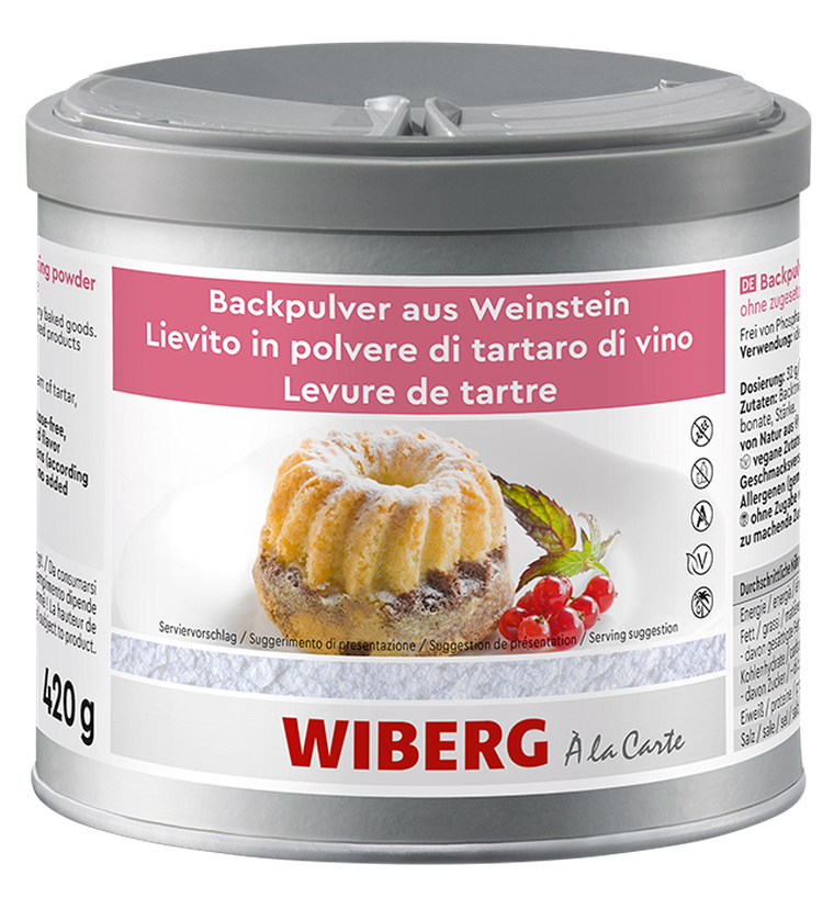 Backpulver aus Weinstein