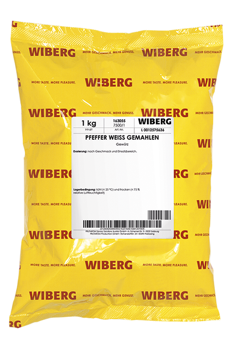 Pfeffer weiß, gemahlen