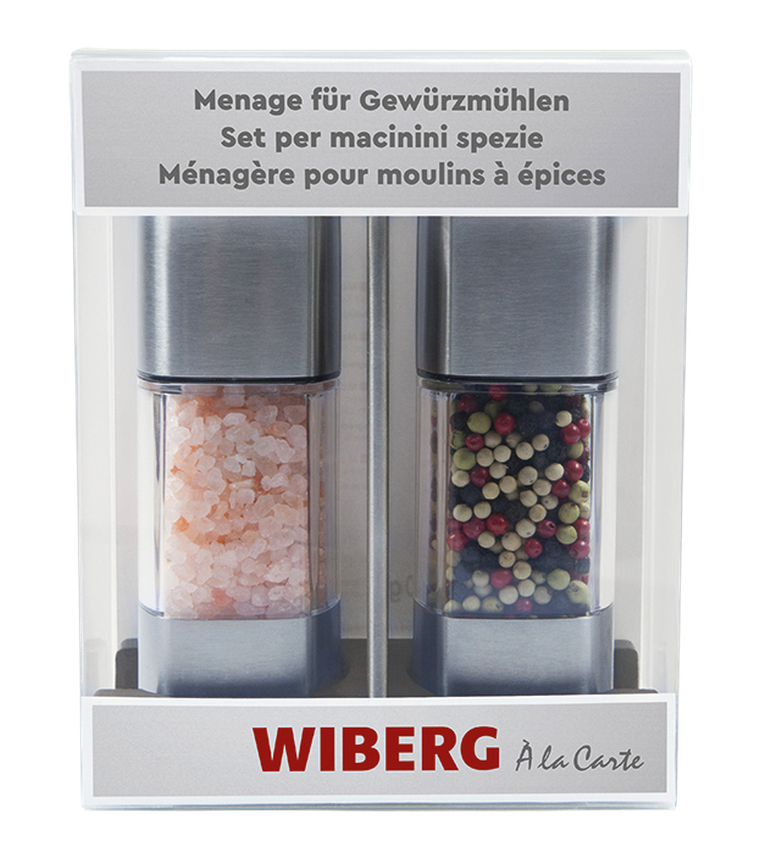 Menage mit Salz- und Pfeffermühle **