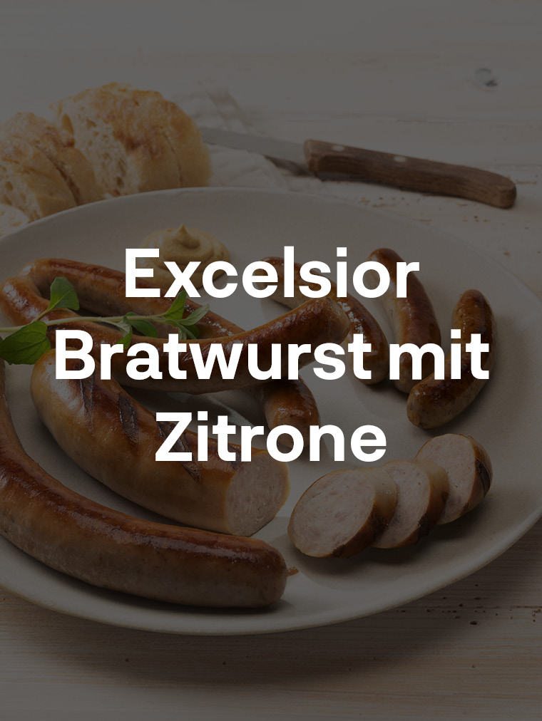 Excelsior Bratwurst mit Zitrone