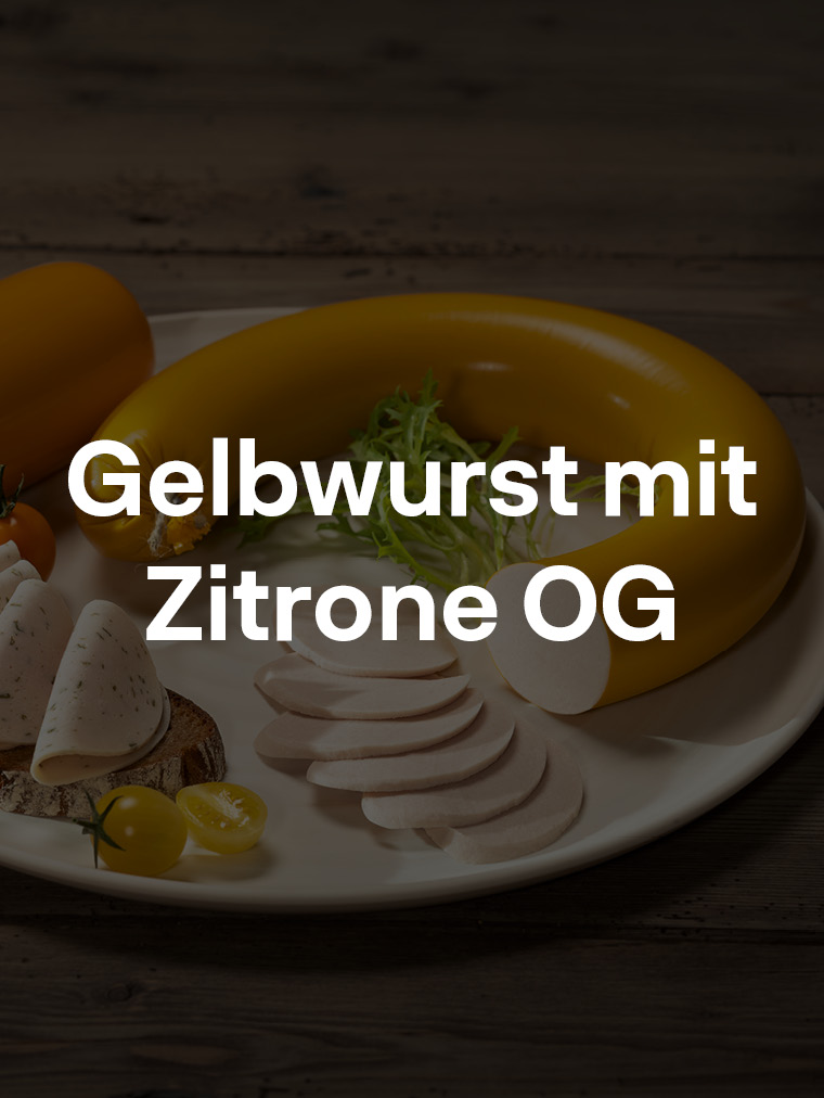 Gelbwurst mit Zitrone OG