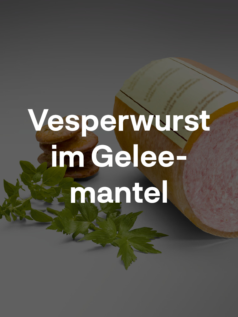 Vesperwurst im Geleemantel