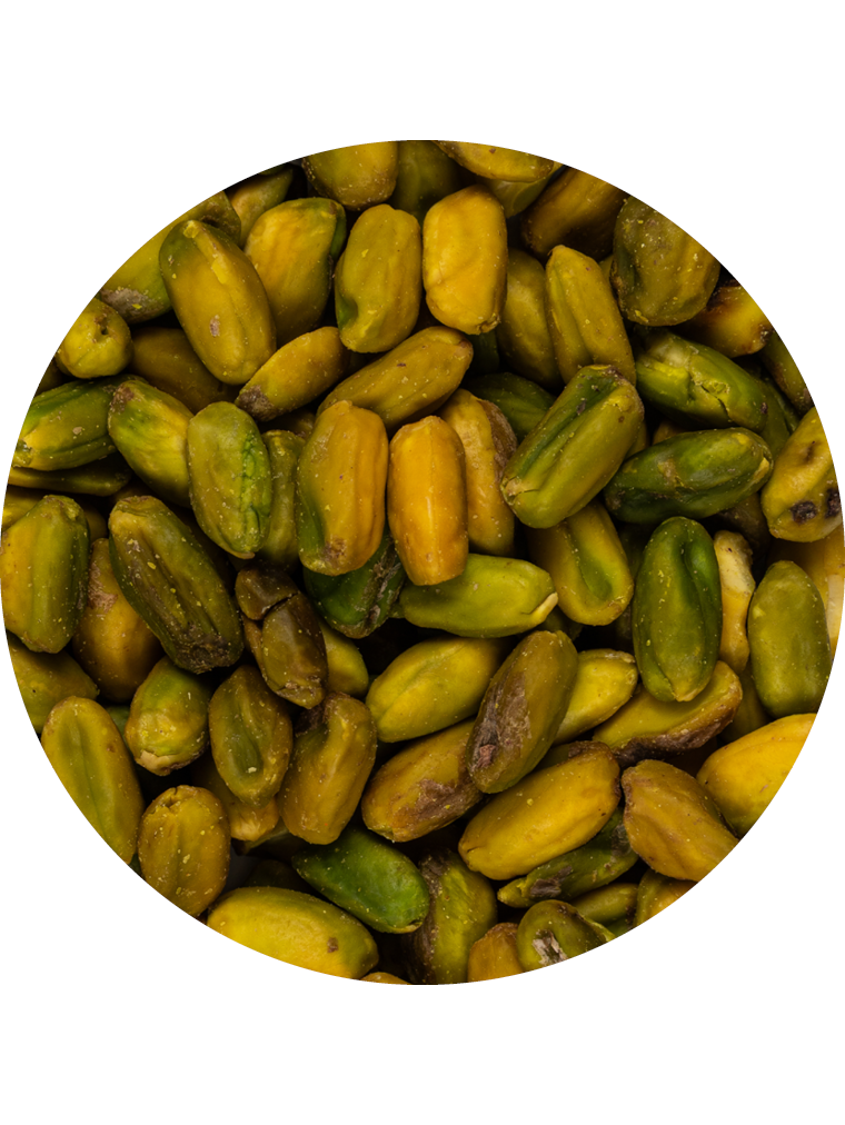 BIO Pistazien grün/gelb