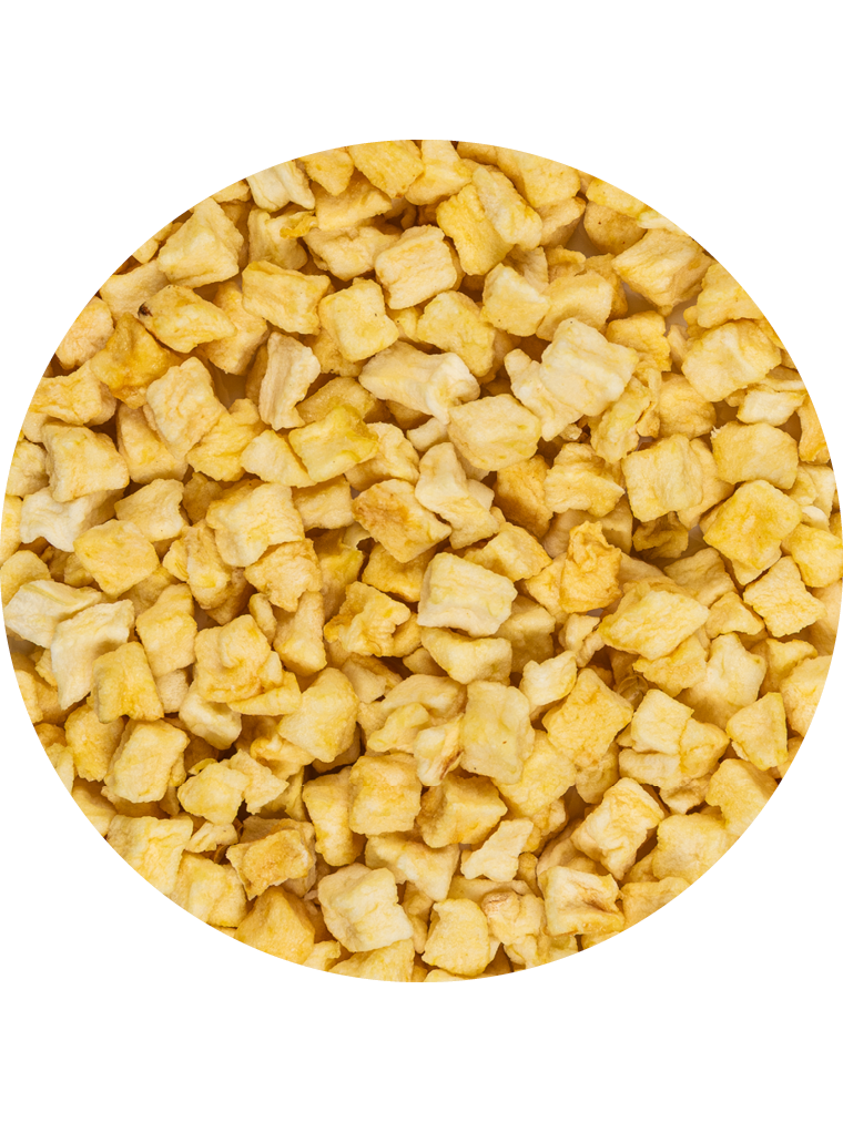 Apfelstücke, geschwefelt