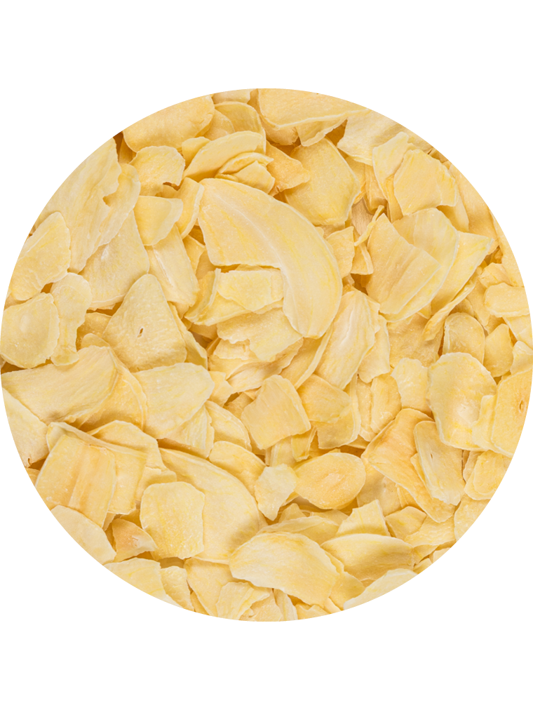 Knoblauch in Scheiben