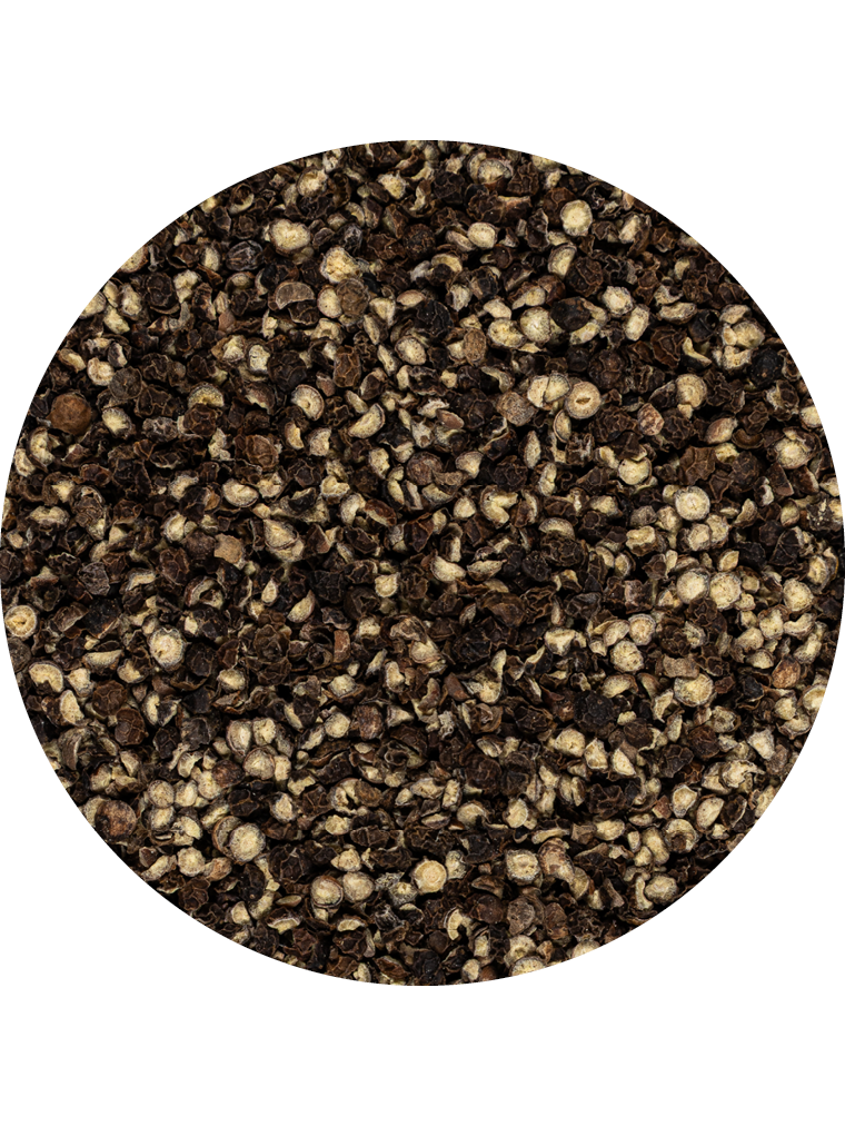 Pfeffer schwarz geschrotet