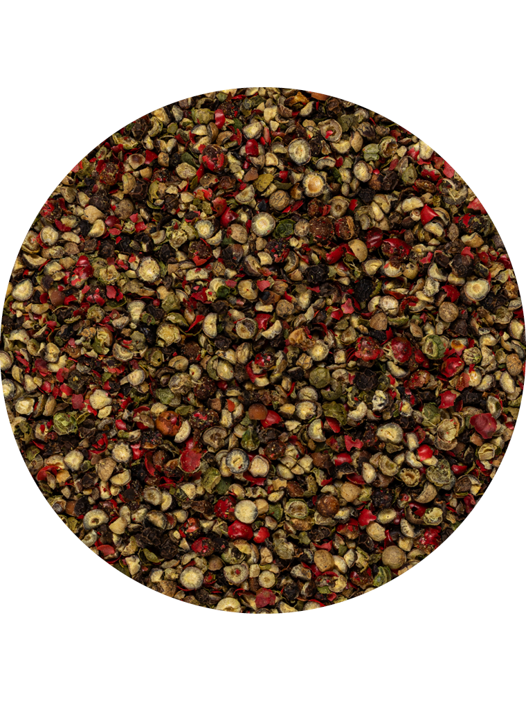 Pfeffer bunt geschrotet