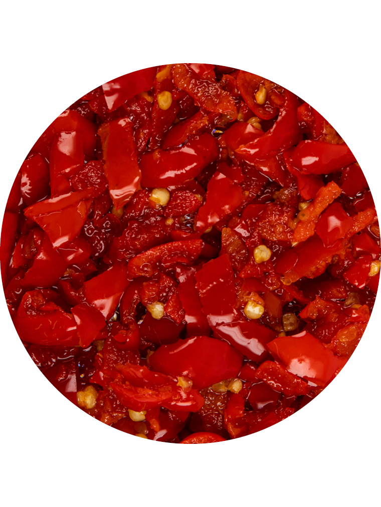 PeppadewTM Piquanté Früchte, geschnitten