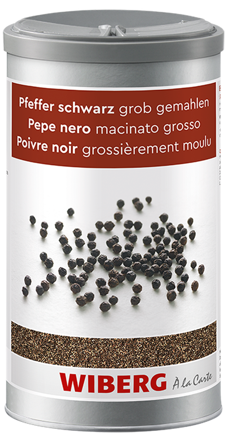 Pfeffer schwarz, grob gemahlen
