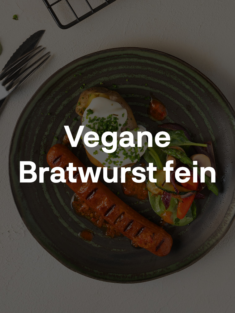 Vegane Bratwurst fein