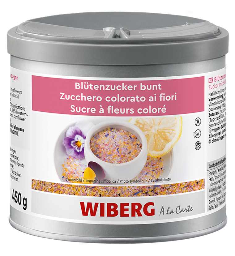 Blütenzucker bunt