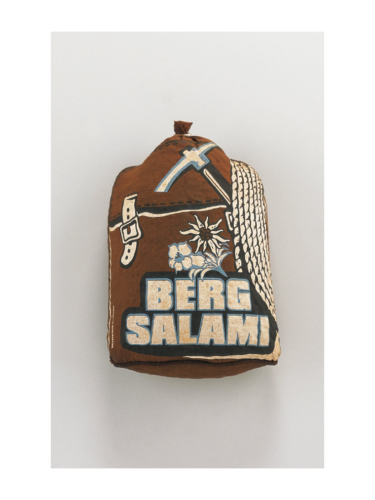 Bergsalami genäht für ca. 2.000 Gramm LINNOHÜLLE BRAUN (rauchdurchlässig)