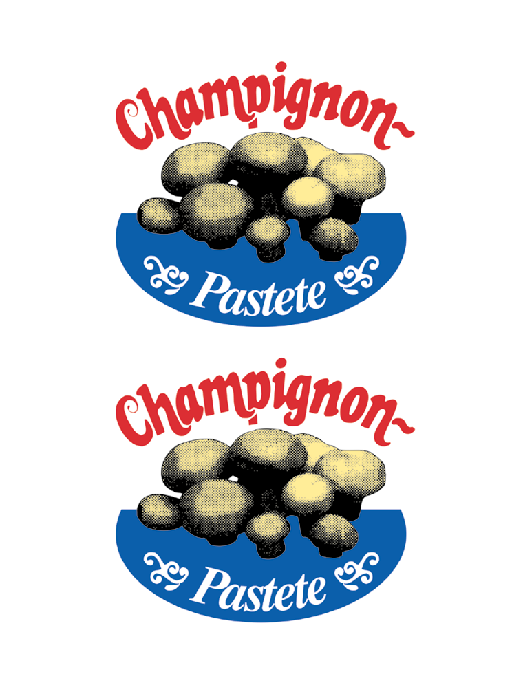 Champignon Pastete gestippt NK 120/50 WI-STERIL WEISS (NICHT rauchdurchlässig)