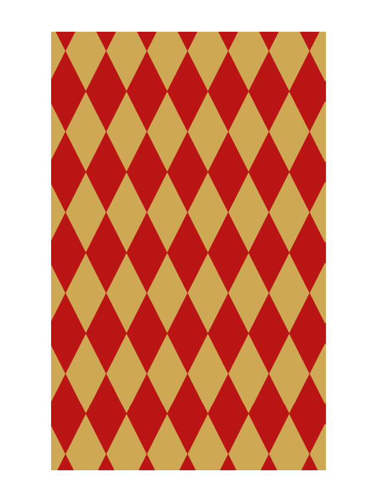 Rautendruck rot/gold gestippt NK 120/50 WI-STERIL ROT (NICHT rauchdurchlässig)