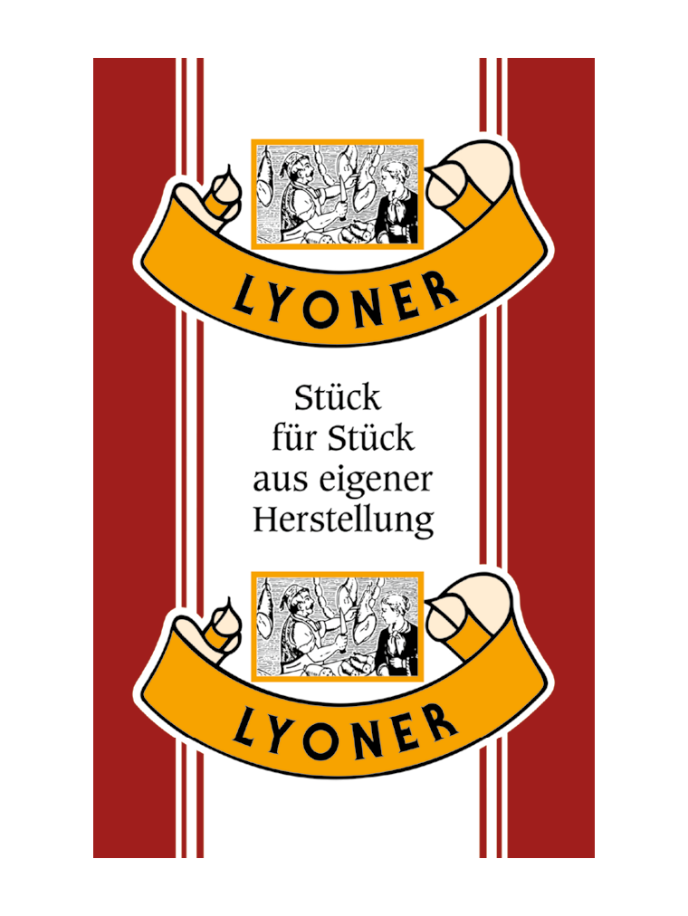 Lyoner NK 55/gerafft (15 Meter) SAFE-FASER BERNSTEIN (NICHT rauchdurchlässig)