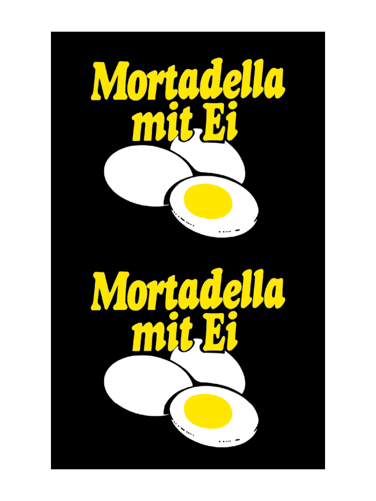 Mortadella mit Ei NK 90/50 SAFE-FASER SCHWARZ (NICHT rauchdurchlässig)