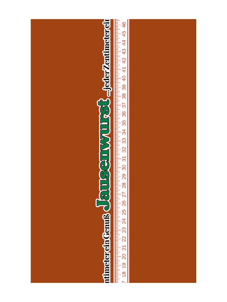 Jausenwurst - Zentimeter NK 45/60 FASER BAK-D (rauchdurchlässig)