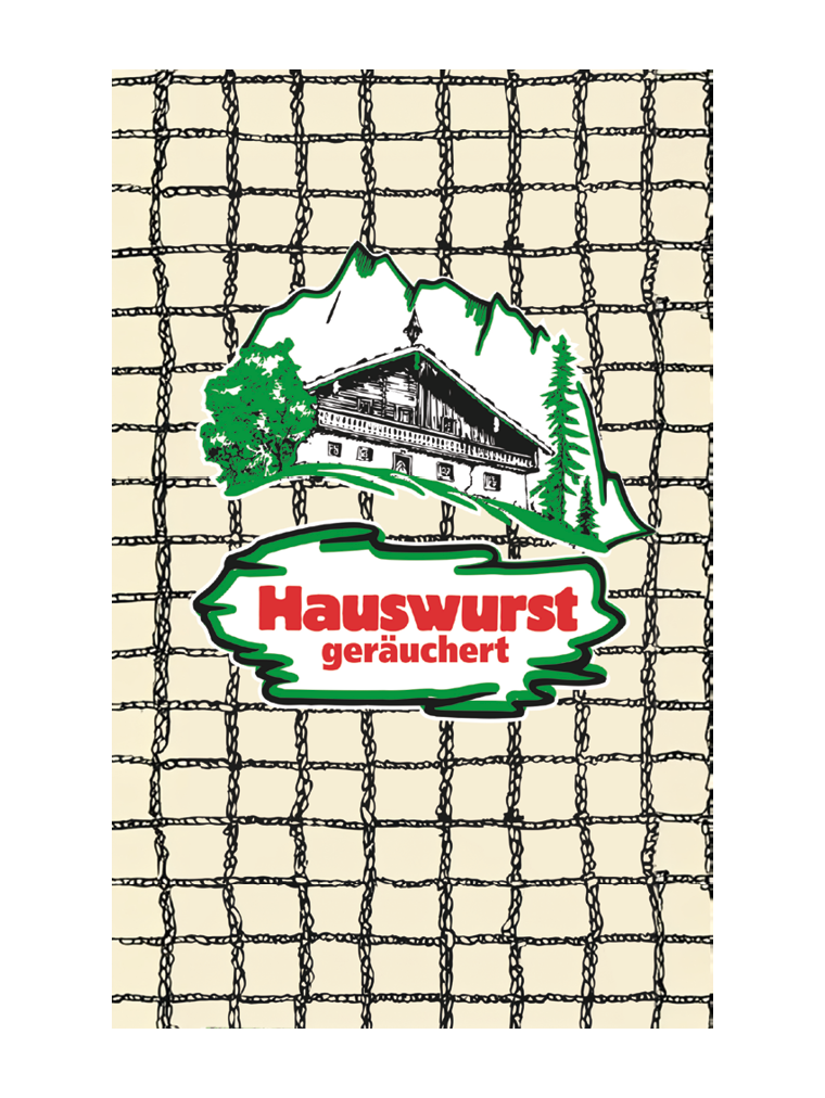 Hauswurst geräuchert NK 80/50 FASER FARBLOS-D (rauchdurchlässig)