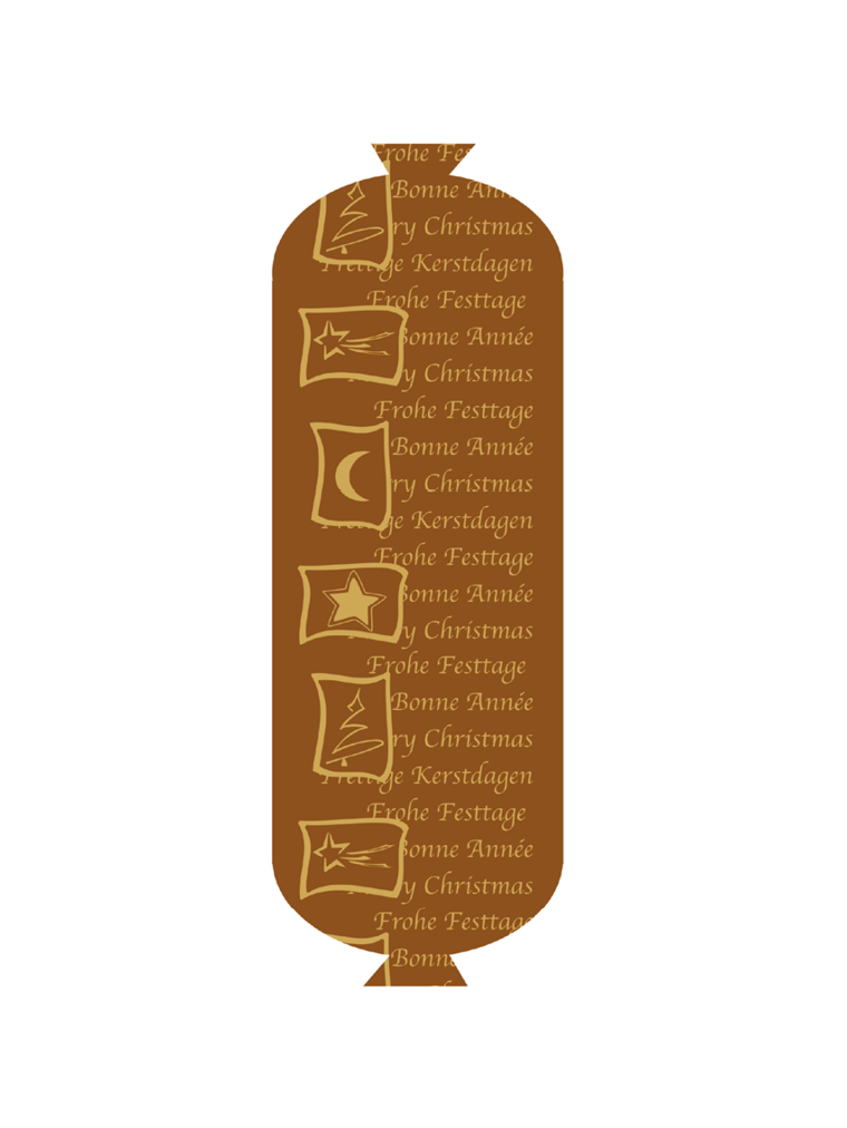 Weihnachtsmotiv Schriftzug NK 45/gerafft (25 Meter) FASER BAK-D (rauchdurchlässig)