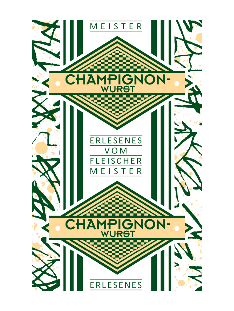 Champignon Wurst NK 90/50 WI-BAR®-B WEISS (NICHT rauchdurchlässig)