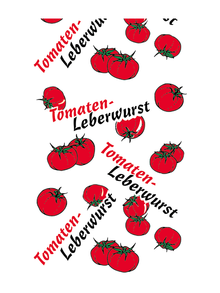 Tomatenleberwurst NK 40/gerafft (25 Meter) WI-BAR® WEISS (NICHT rauchdurchlässig)