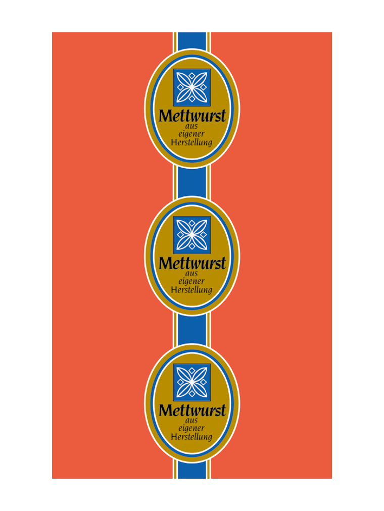 Mettwurst NK 40/gerafft (25 Meter) WI-SMOKE RAUCHFARBIG (rauchdurchlässig)
