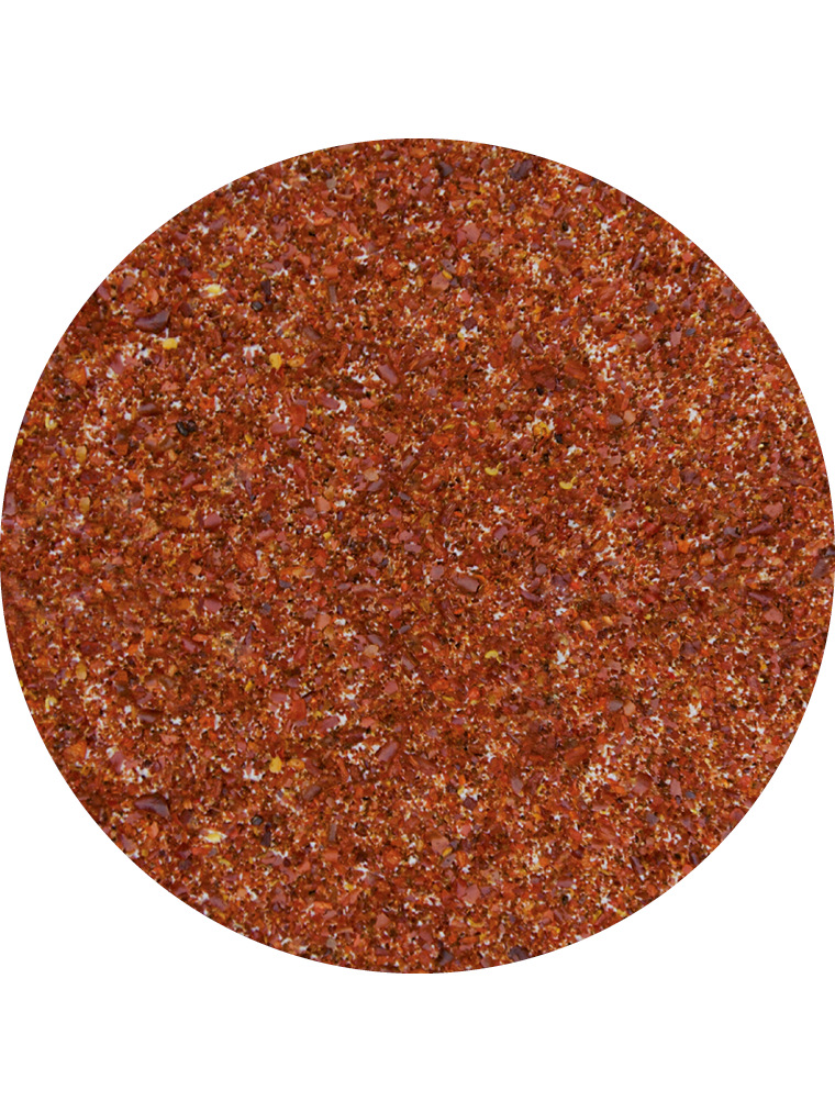 Paprika Chili Füllkaliber 88/55  DECO QUICK® rund genäht mit Cliphilfe