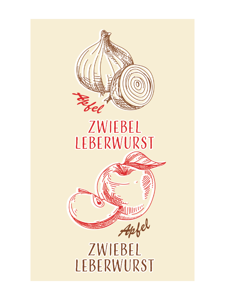Apfel Zwiebelleberwurst NK 45/20 SAFE-FASER NATUR (NICHT rauchdurchlässig)