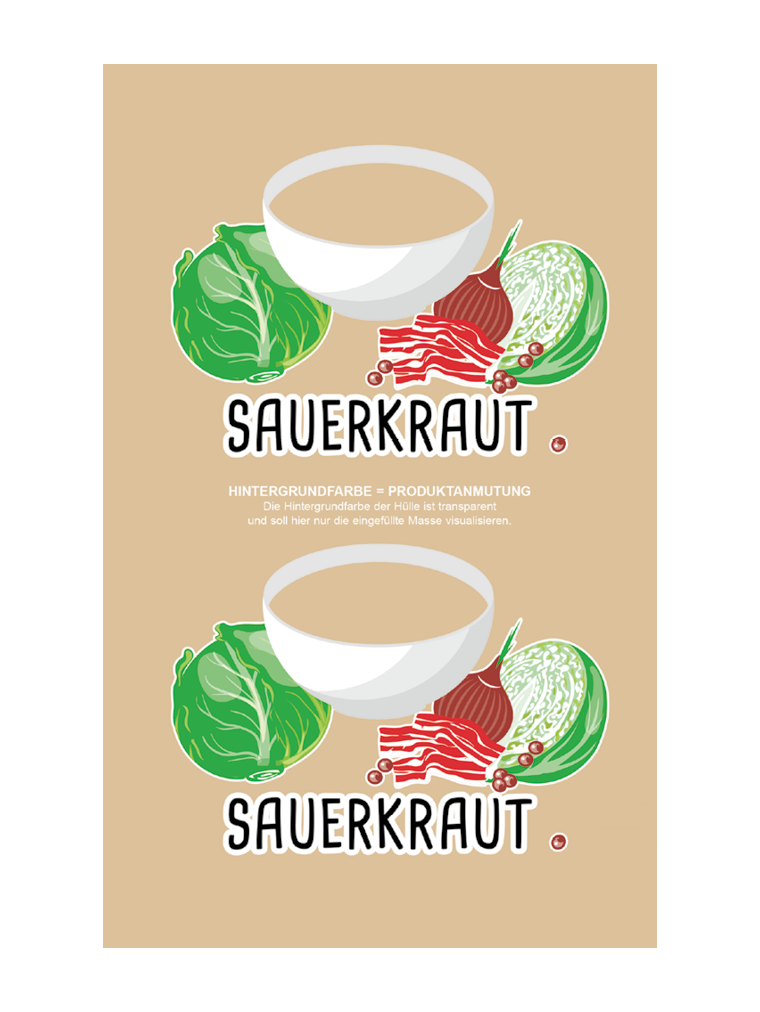 Sauerkraut NK 60/gerafft (25 Meter) WI-FLEX TRANSPARENT (NICHT rauchdurchlässig)