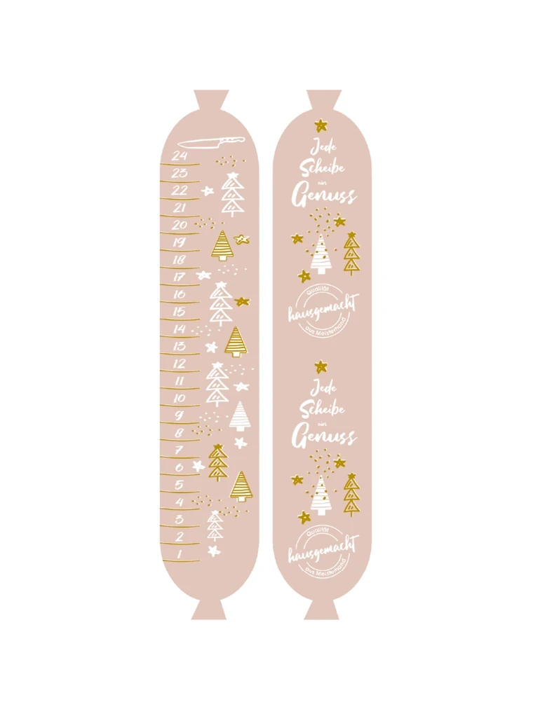 Weihnachtsmotiv Adventkalender NK 45/31,5 FASER FARBLOS-D (rauchdurchlässig)