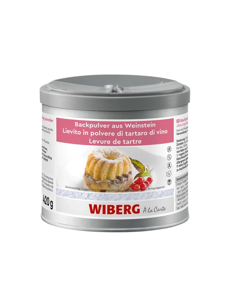 Backpulver aus Weinstein