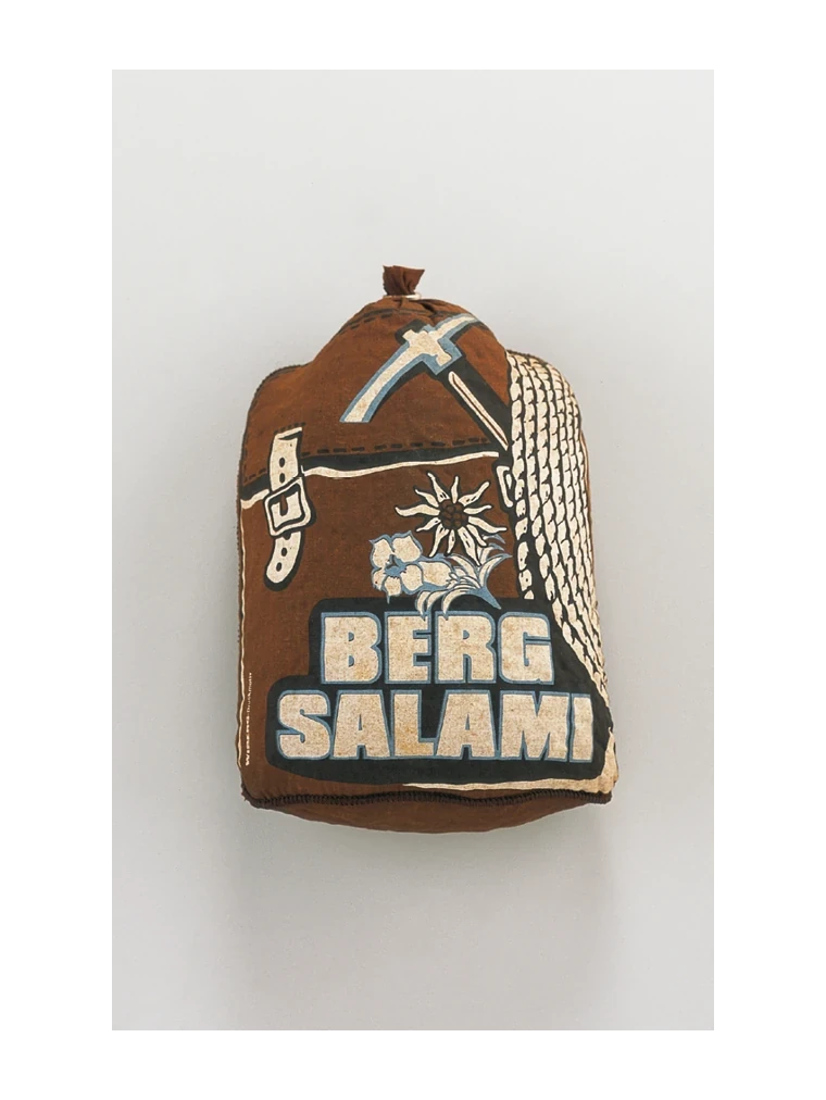 Bergsalami genäht für ca. 2.000 Gramm LINNOHÜLLE BRAUN (rauchdurchlässig)