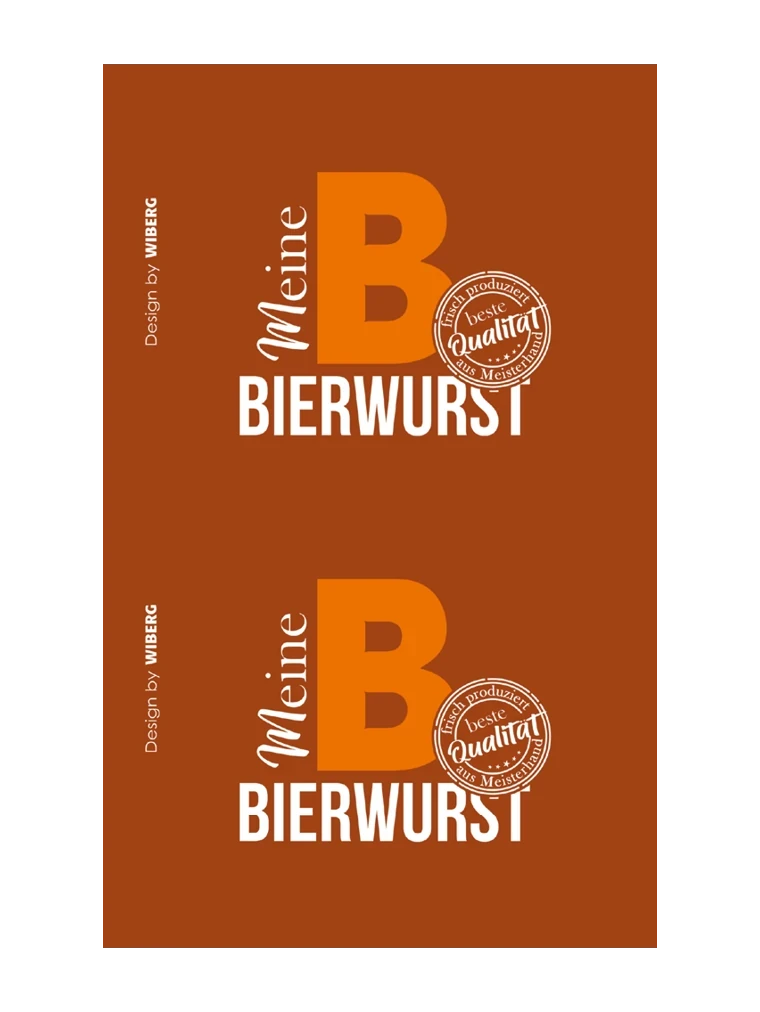 Bierwurst NK 90/50 WI-BAR®-B BRAUN-MATT (NICHT rauchdurchlässig)