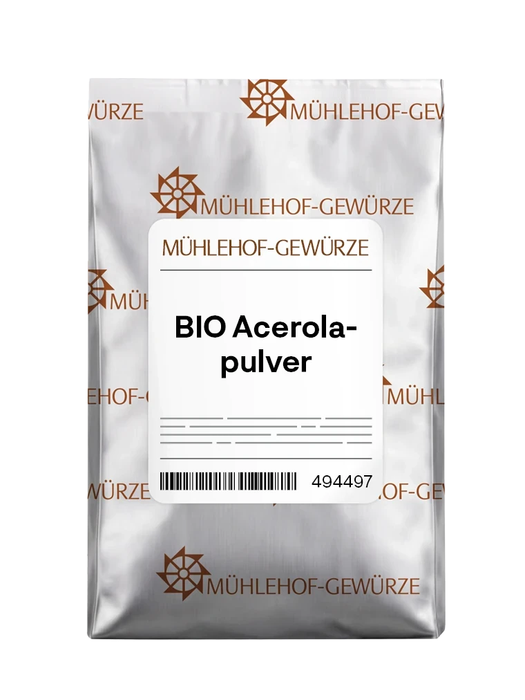 Emballage du produit BIO Acerolapulver