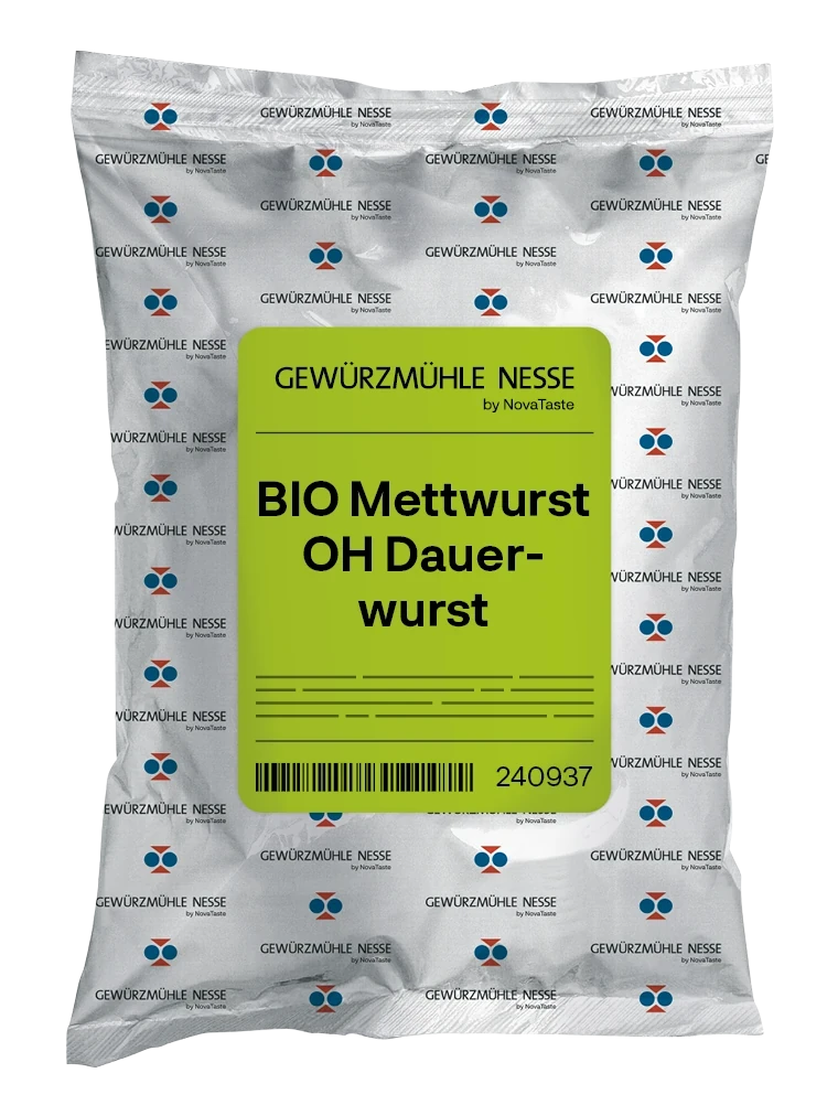 Gewürzmühle Nesse Gewürzmühle Nesse | BIO Mettwurst OH Dauerwurst | 1 kg Produktbild
