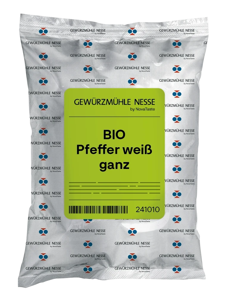 Gewürzmühle Nesse Gewürzmühle Nesse | BIO Pfeffer weiß ganz | 1 kg Produktbild