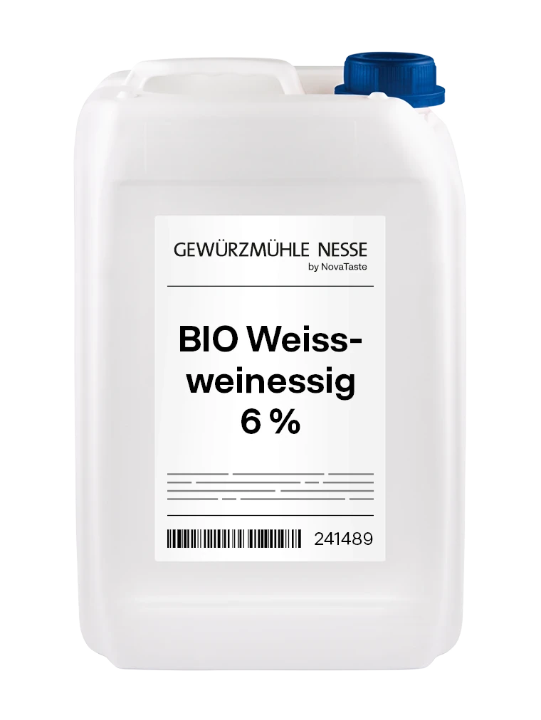 Produktverpackung BIO Weissweinessig 6 %