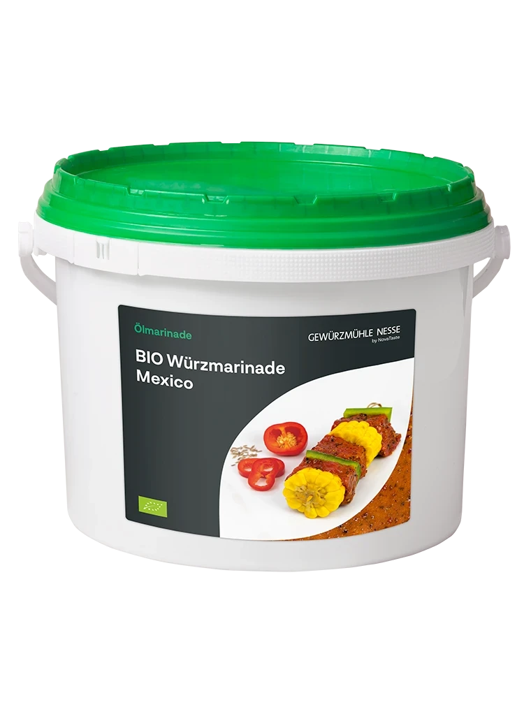 Produktverpackung BIO Würzmarinade Mexico