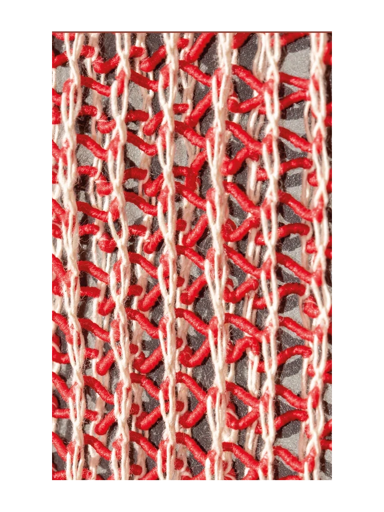 Emballage du produit Bratennetz rot/weiss, 110-125, 50 Meter pro Rolle