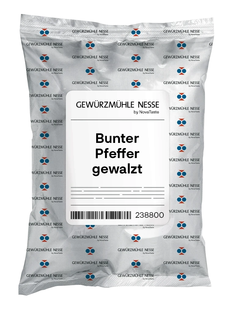 Bunter Pfeffer gewalzt