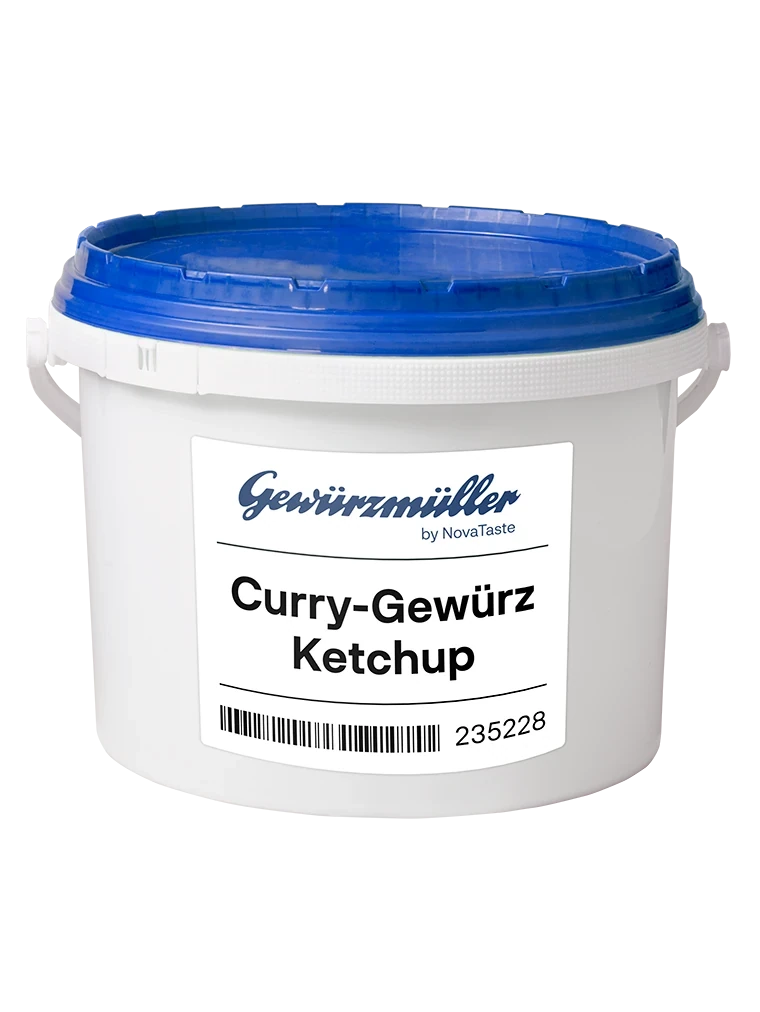 Produktverpackung Curry-Gewürz Ketchup