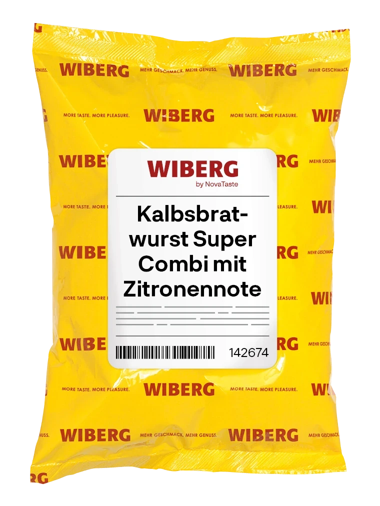 Emballage du produit Kalbsbratwurst Super Combi mit Zitronennote