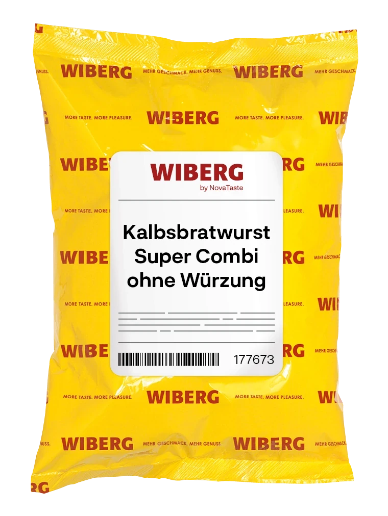 Produktverpackung Kalbsbratwurst Super Combi ohne Würzung
