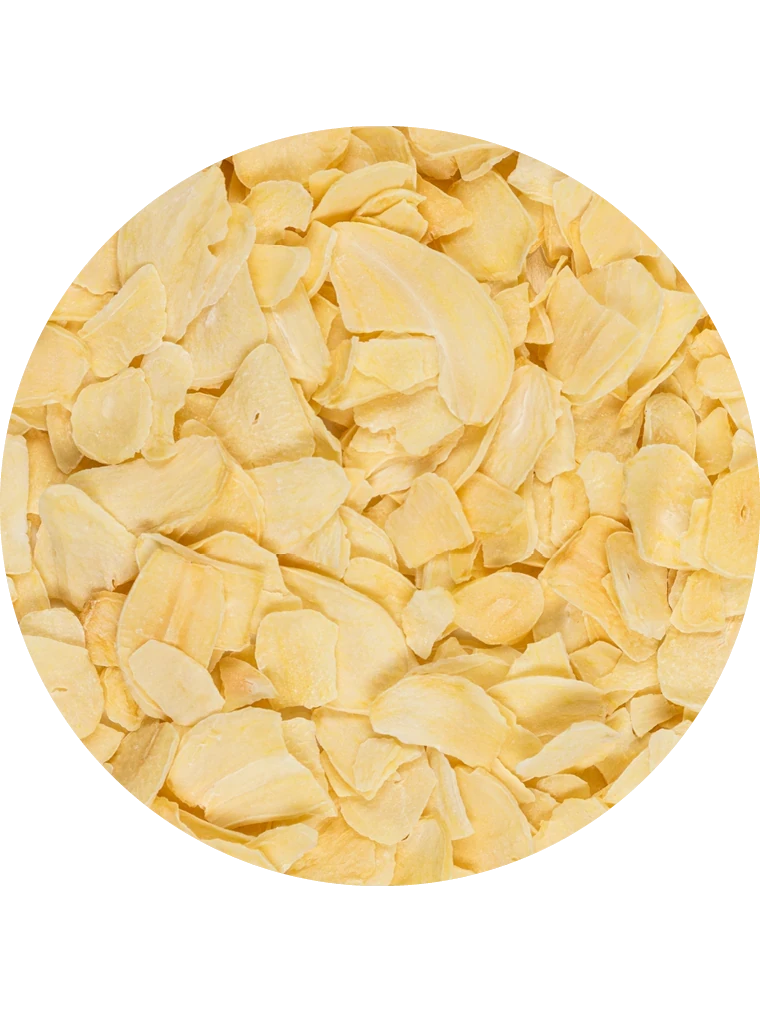 Knoblauch in Scheiben