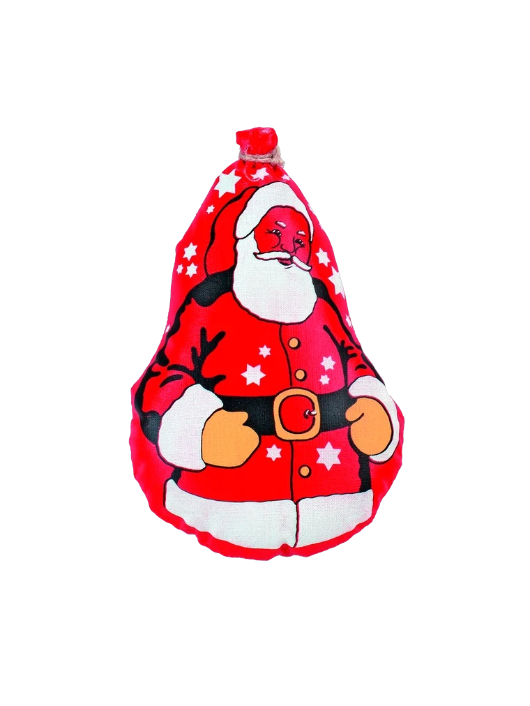 Emballage du produit Kugelnikolaus genäht für ca. 400 Gramm LINNEXHÜLLE
